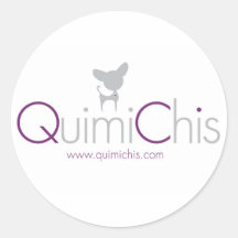 Quimichis banner pegatinas redondas