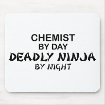Químico Ninja mortal por noche Tapetes De Ratones