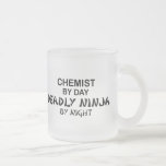 Químico Ninja mortal por noche Tazas De Café