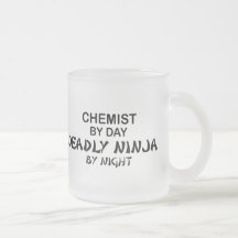 Químico Ninja mortal por noche Tazas De Café
