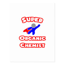 Químico orgánico estupendo tarjetas postales