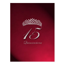 Quinceañera para el décimo quinto cumpleaños postales