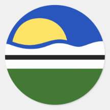 Quissama Riodejaneiro bandera del Brasil, el Brasi Pegatina