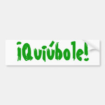 quiúbole pegatina de parachoque