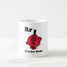 R está para grosero tazas