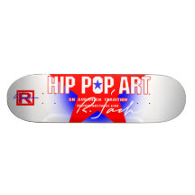 R. tablero del estallido de la cadera de la firma  patineta personalizada