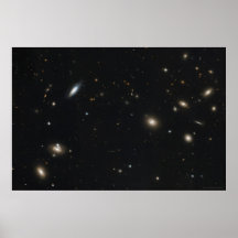 Racimo de la coma de las galaxias 36x24 (36x27) impresiones