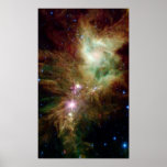 Racimo del copo de nieve y nebulosa del cono impresiones