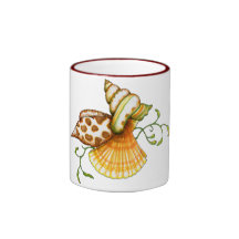 Racimo del Seashell Tazas