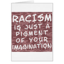 Racismo - pintada tarjetas