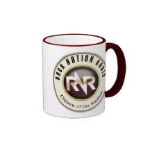 Radio de la nación de la roca tazas de café