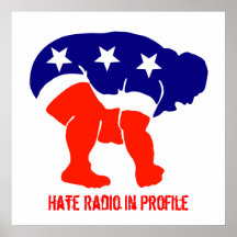 Radio del odio en perfil posters