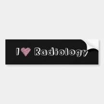 Radiología del corazón I Pegatina De Parachoque