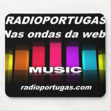 Radioportugas , nas ondas da web, tapete para rato mouse pads