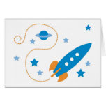 ¡Ráfaga-apagado! Tarjeta de Rocket