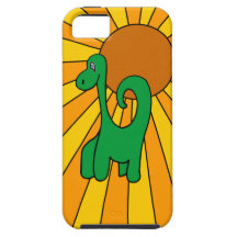 Ráfaga de Dino - caso del iPhone 5 del dinosaurio iPhone 5 Case-Mate Protectores