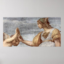 Raffaello Sanzio - alegoría del detalle de la virt Impresiones