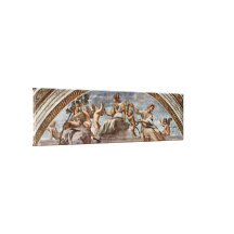 Raffaello Sanzio DA Urbino - alegoría de la virtud Lona Estirada Galerias