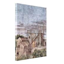 Raffaello Sanzio DA Urbino - arquitectura Impresión En Lienzo Estirada
