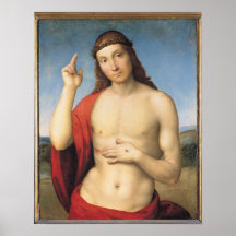 Raffaello Sanzio DA Urbino - benedicente del crist Posters