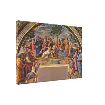 Raffaello Sanzio DA Urbino - el Parnassus Lienzo Envuelto Para Galerías