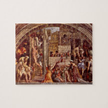 Raffaello Sanzio DA Urbino - fuego en el Borgo Puzzle