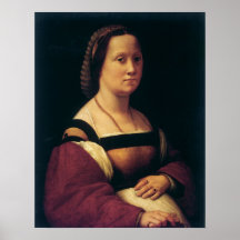 Raffaello Sanzio DA Urbino - mujer embarazada del  Poster