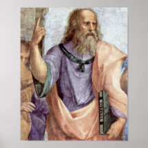 Raffaello Sanzio DA Urbino - Platón Poster