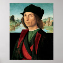 Raffaello Sanzio DA Urbino - ritratto di uomo Impresiones