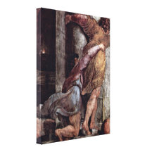 Raffaello Sanzio - expulsión de Jerusalén Lona Envuelta Para Galerias