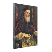 Raffaello Sanzio - retrato de papa Julio II Lona Estirada Galerias