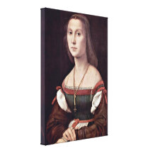 Raffaello Sanzio - retrato de una señora (el mudo) Impresion De Lienzo