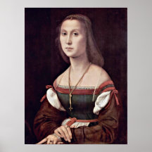 Raffaello Sanzio - retrato de una señora (el mudo) Impresiones