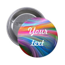Rainbow Fractal Anstecknadel