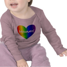 RainbowHeart, mamá Camisetas