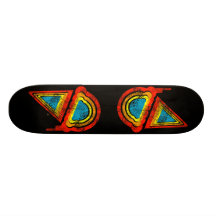 rainbowz retro del helado patineta personalizada