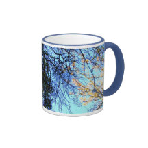RAMAS AZULES TAZAS DE CAFÉ