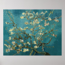 Ramas de la almendra de Van Gogh en la floración Posters