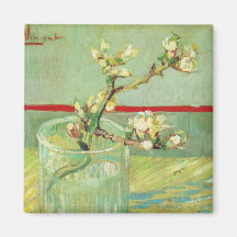 Ramas del flor de la almendra de Van Gogh en un de Iman