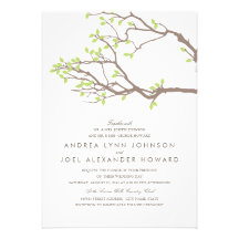 Ramas dichosas que casan la invitación