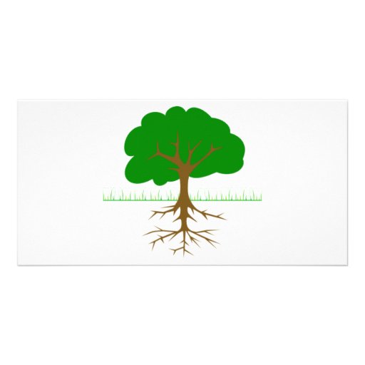 Ramas y raíces de árbol tarjeta personal