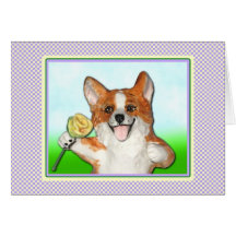 Ramblin subió la tarjeta de felicitación del Corgi