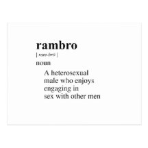 RAMBRO TARJETA POSTAL