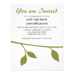 Ramita y hoja invitaciones personales 