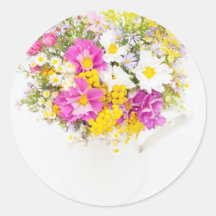 Ramo de flores del campo pegatinas  