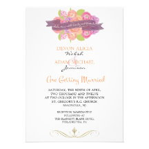 Ramo de invitación del boda del ranúnculo