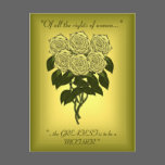 Ramo de Rose amarilla (día de madres) tarjetas postales