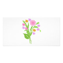 ¡Ramo exclusivo de flores! Tarjeta Personal Con Foto