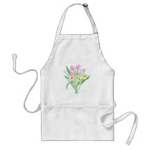 Ramo floral delantal
