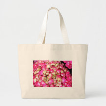 Ramo rosado del Hydrangea Bolsas De Mano